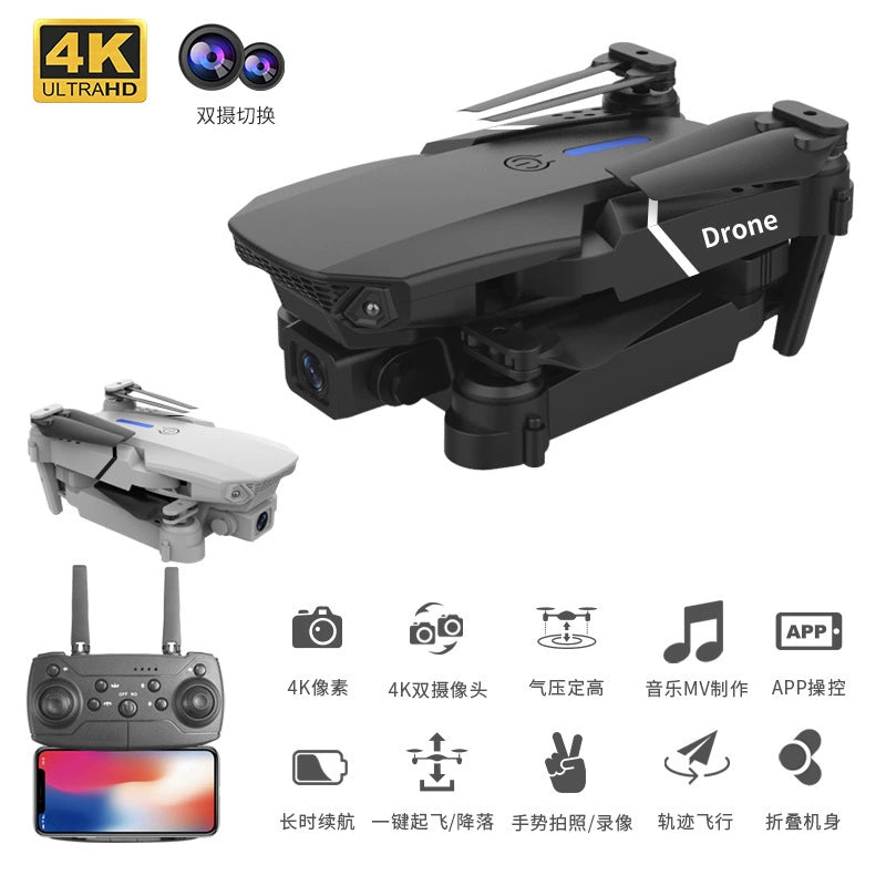 ✈️ Falcon View (4k-1080P-HD Drone with WIFI FPV, Altitude hold, Headless Mode & Visual Positioning)