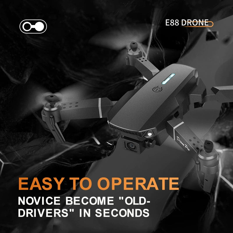 ✈️ Falcon View (4k-1080P-HD Drone with WIFI FPV, Altitude hold, Headless Mode & Visual Positioning)