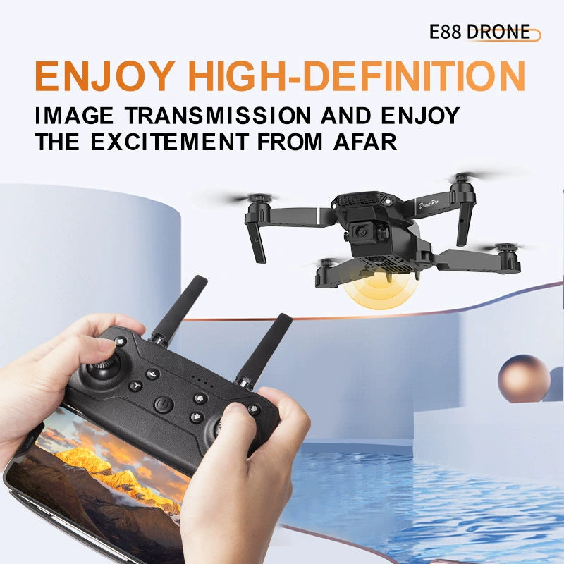 ✈️ Falcon View (4k-1080P-HD Drone with WIFI FPV, Altitude hold, Headless Mode & Visual Positioning)